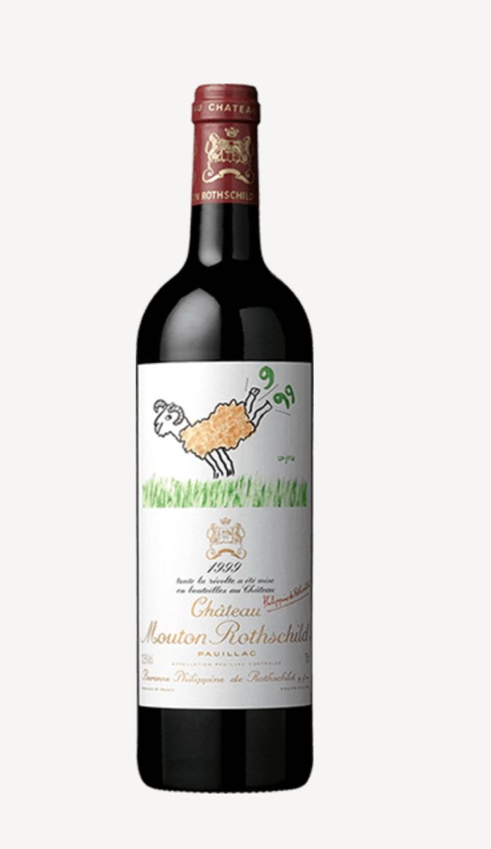 Mouton Rothschild Wein: Château Mouton Rothschild 1999 – Neu (gemäss Beschreibung) aus Magden von Jackevaro