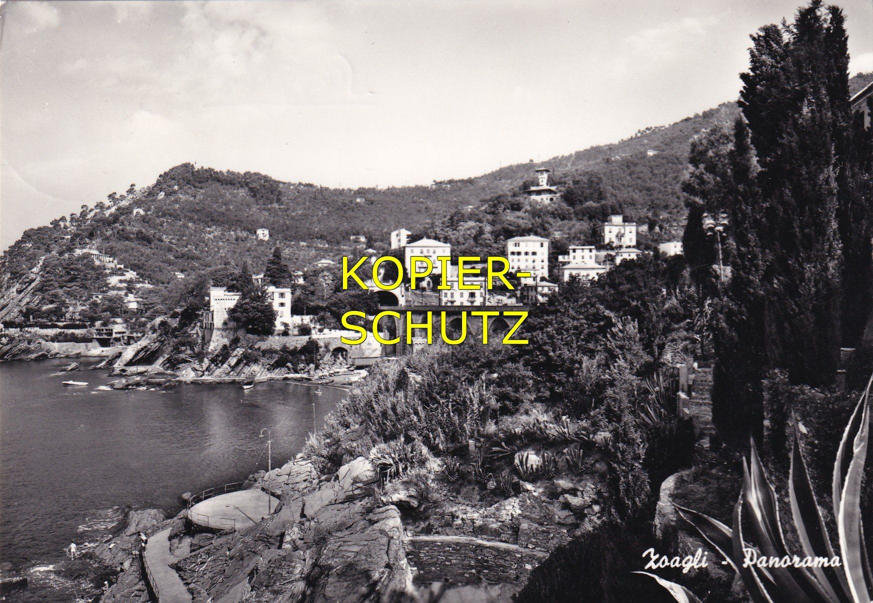 Cartoline postali: Zoagli (Panorama) /mp – Usato da Hombrechtikon venduto da Rudolf07
