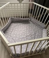 Laufgitter  6-eckig Baby Krabbelgitter inkl. Stoffeinlage
