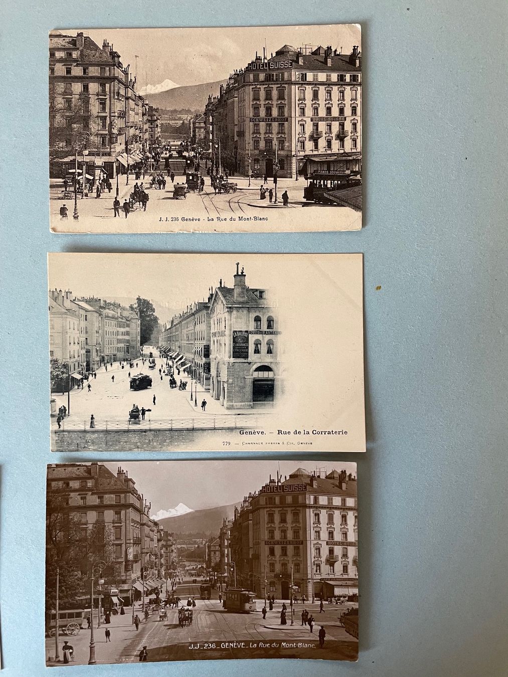 Cartoline postali: 6 AK Genf mit Tram – Usato da Zürich venduto da stzepp 4