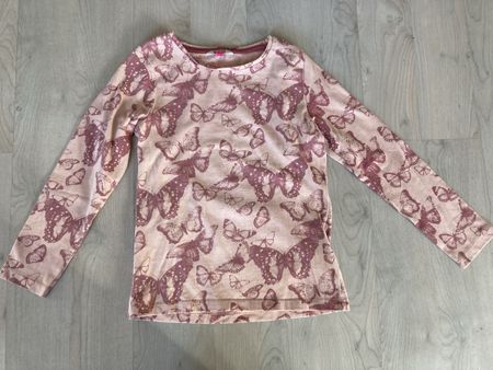 Langarm T-shirt Schmetterling 128