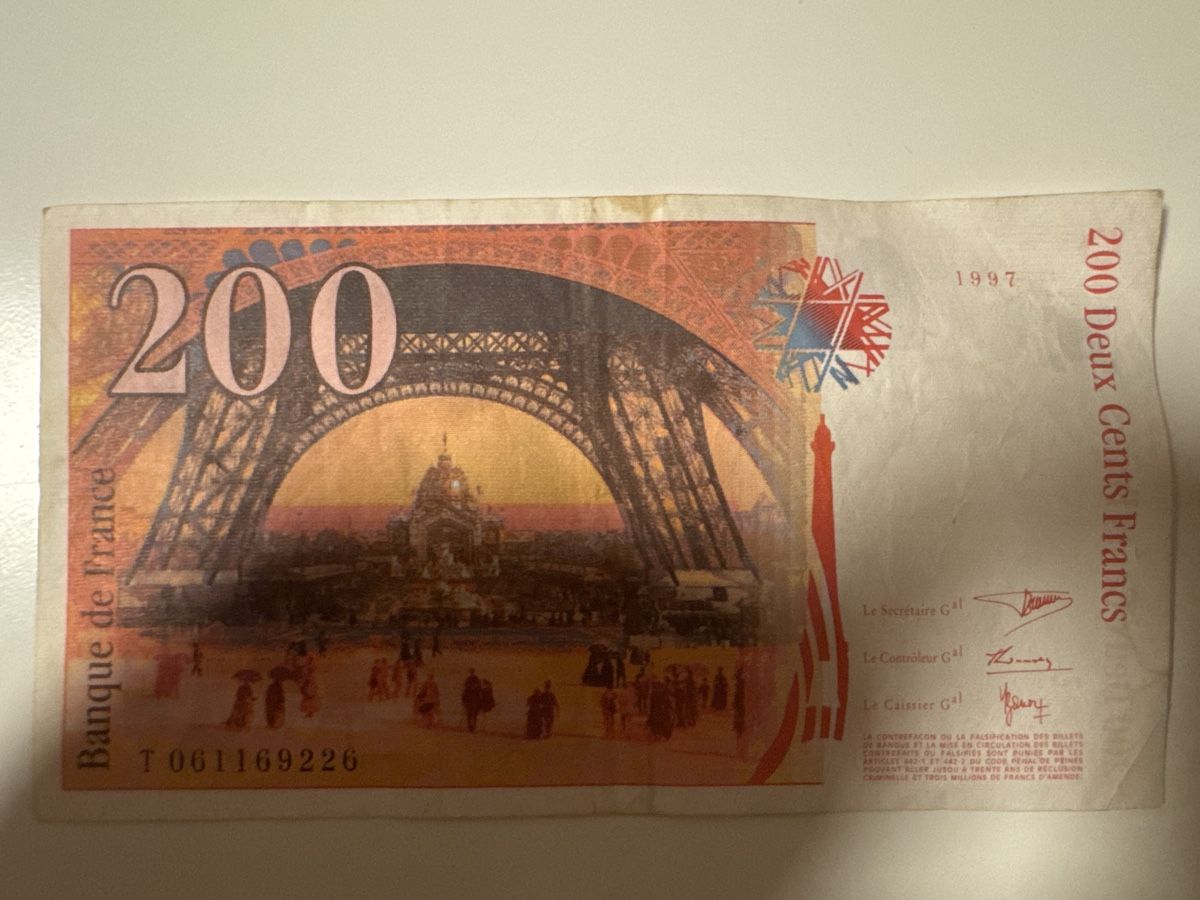 Billets de banque: 200 Francs 1997 – D'occasion à Massagno par ilm_vd96 1