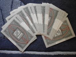 27 ST.  10 NER   REICHSBANKNOTEN  1920