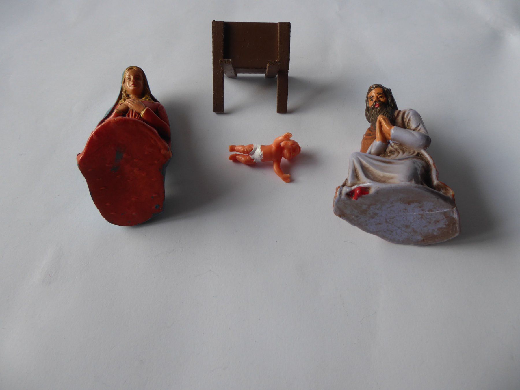 Statuette: Krippenfiguren: Maria, Josef, Krippe, Friedel, Manufaktur – Usato da Turbenthal venduto da Nautop 3