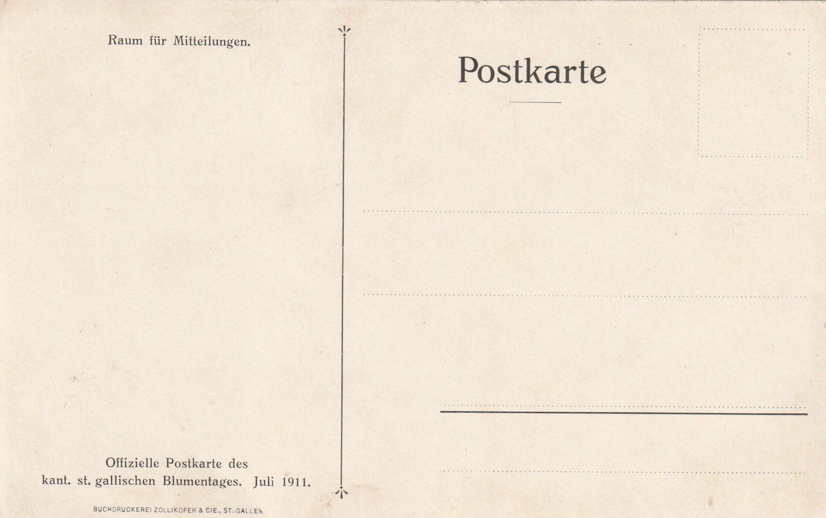 Ansichtskarten: St. Gallen Kantonaler Blumentag 1911 – Gebraucht aus Rorschacherberg von fratovi2 1