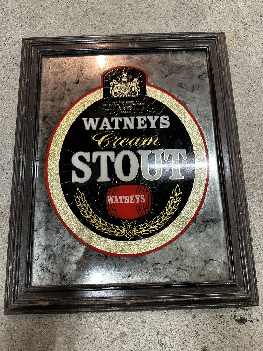 Poster & Bilder: Watneys cream stout Werbung Reklame  – Gebraucht aus Reinach AG von rares75