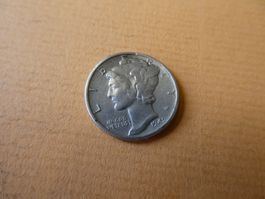 USA 1942, Dime (10 Cents), Silber .900