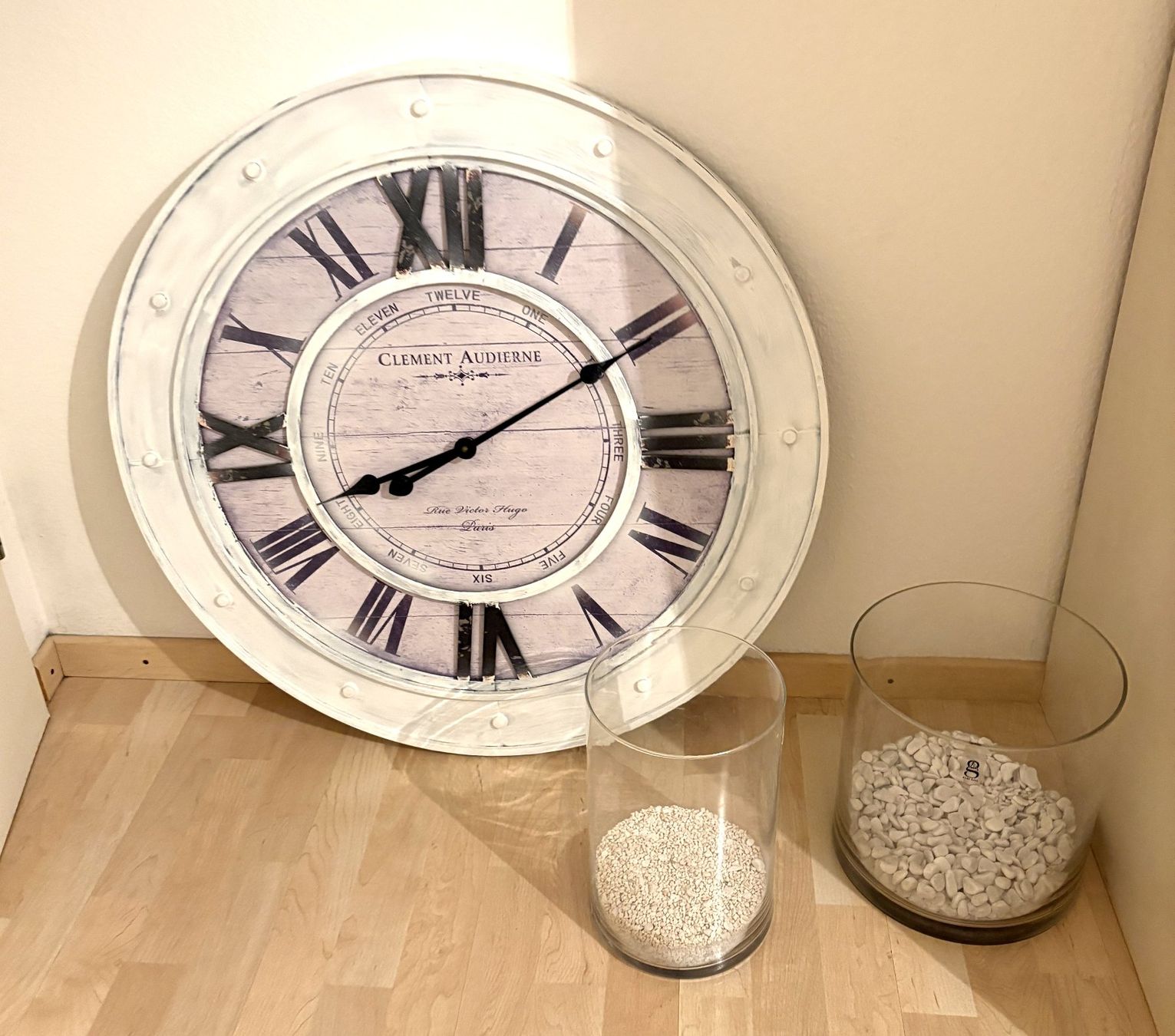 Alle Dekorationen: XXL Uhr - 80 cm Durchmesser mit 2 Windlichter – Neu (gemäss Beschreibung) aus Glattbrugg von Ariel012 2