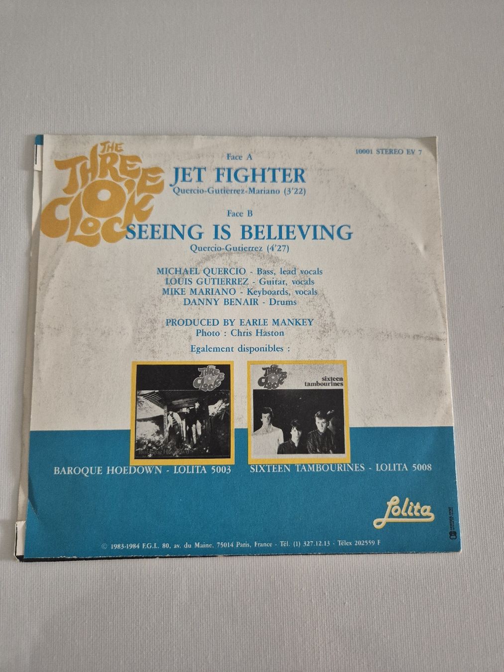 Dischi in vinile: The Three O'Clock - Jet Fighter - Single 7 – Usato da Uster venduto da newwave0 1