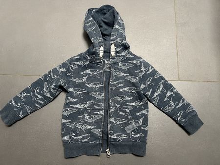 Pullover/Hoodie/Jäckchen Gr. 98/104 mit Wal 🐋