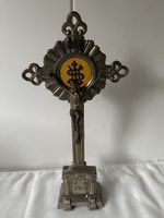 Antikes Kruzifix, Metall, Kreuz, Jesus, Deko, Vintage, Retro