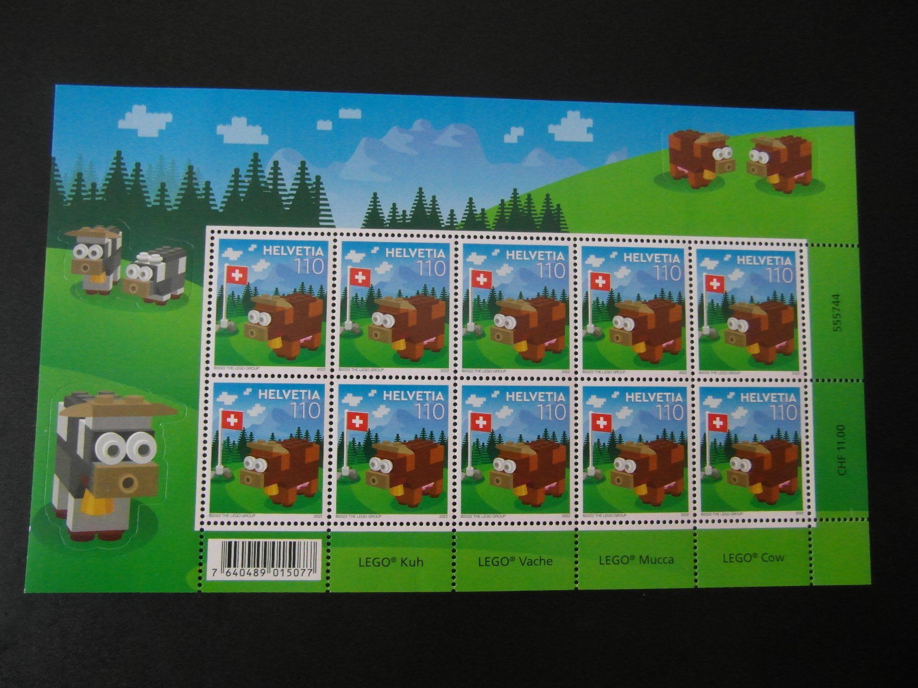 Tutti i francobolli: Kleinbogen 2022 ** LEGO Kuh postfrisch – Nuovo (secondo la descrizione) da Niederrohrdorf venduto da leni29