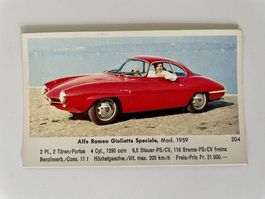 Eikon Sammelbild 204 / Alfa Rome Giulietta Speciale