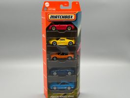 Matchbox Porsche 5 Pack 1:64 Neu OVP