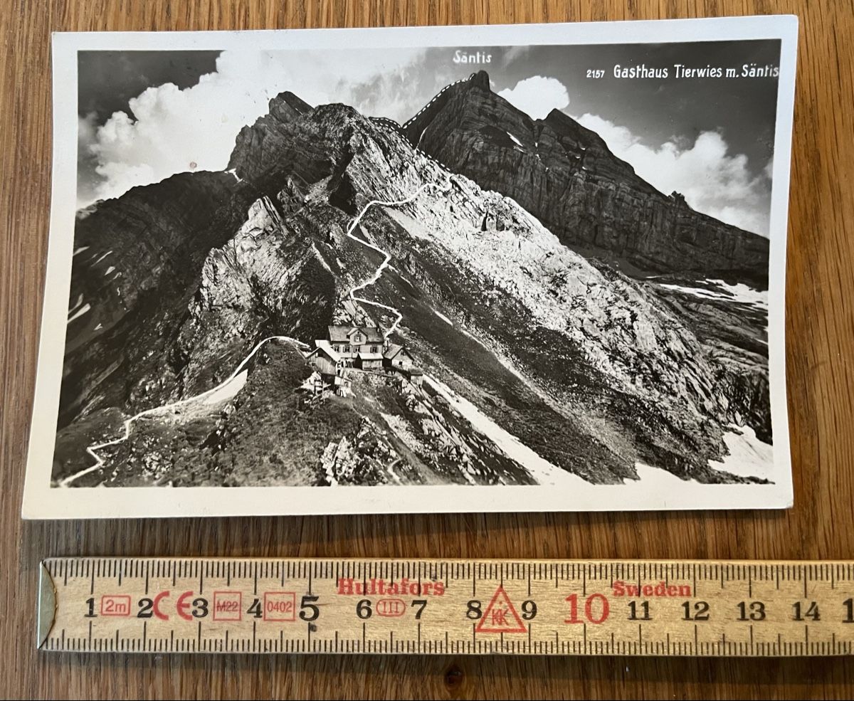 Cartoline postali: Antike Ansichtskarte Säntis – Usato da Waldstatt venduto da Cremschnitte