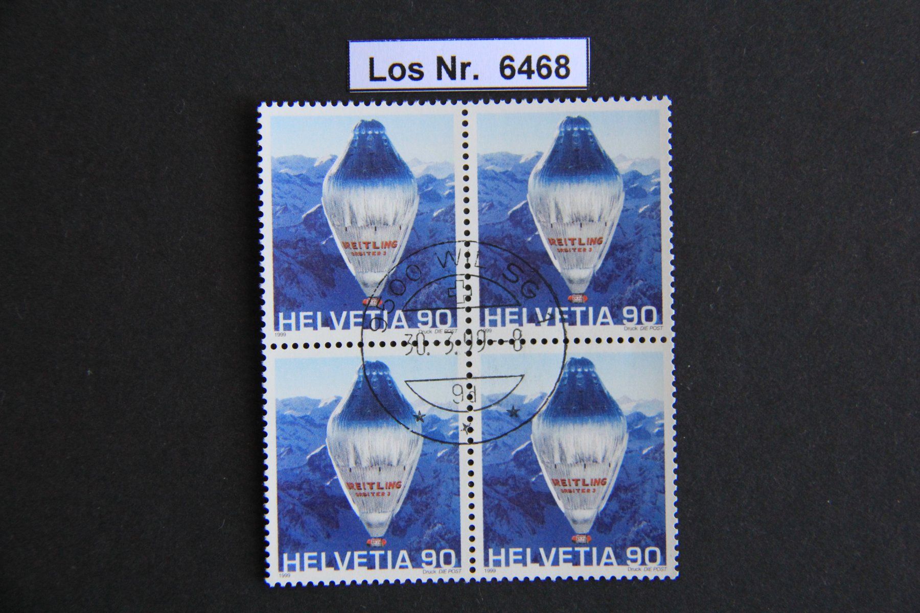 Tutti i francobolli: CH 1990 Viererblock sauber gestempelt               Los 6468 – Usato da Volken venduto da jukon65