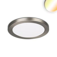 LED Aussen Einbauleuchte, Silber 14 cm Ø