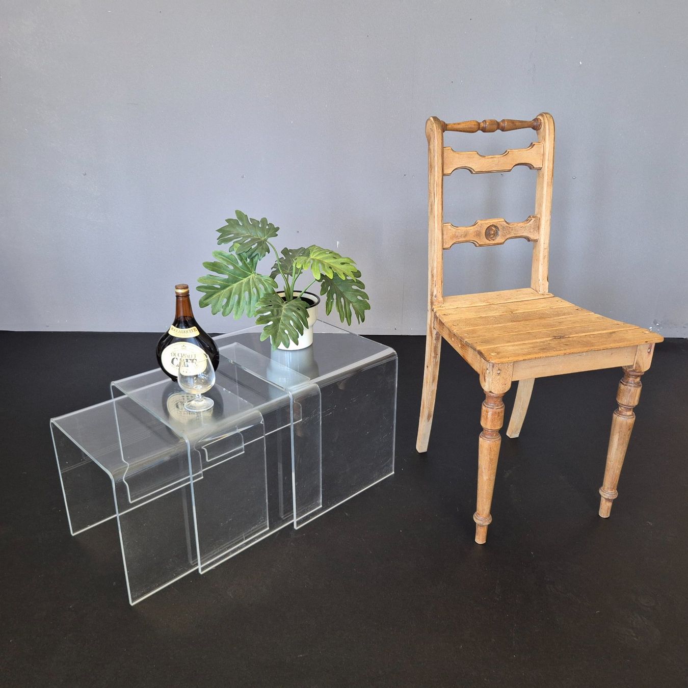 Tavoli: 3er Set 1980 Plexiglas Acryl Coffee-Table Beistelltisch – Usato da Nottwil venduto da Wondewa-Shop 9