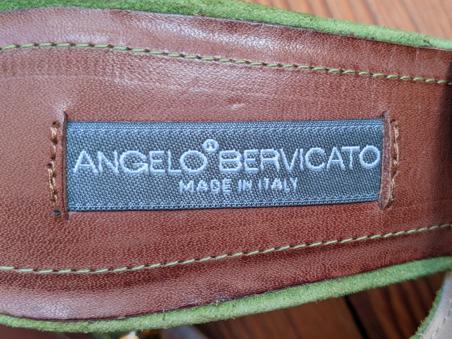Scarpe da donna: ANGELO BERVICATO : Sandales daim vert / cuir brun 40 – Nuovo (secondo la descrizione) da Petit-Lancy venduto da lilycerise 6