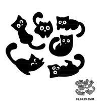 Neues Stanzschablonen-Set  Katzen / Büsi