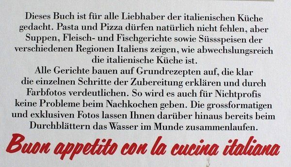 Libri: Italiens Küche – Usato da Schlatt TG venduto da annesbuecher 1
