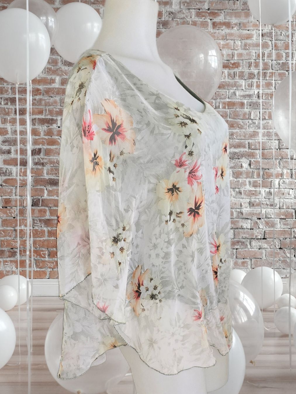 Camicette: Sommerliche Bluse, Blumenmuster, luftig-leicht, Gr. M – Nuovo (secondo la descrizione) da Aarburg venduto da Hystoria