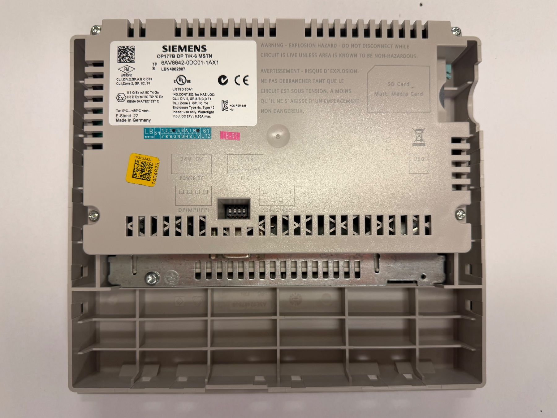 Siemens Componenti elettronici: Siemens Simatic Panel OP177B DP - Neuwertig & Original! – Nuovo e nell'imballaggio originale da Dintikon venduto da Baddaru 1