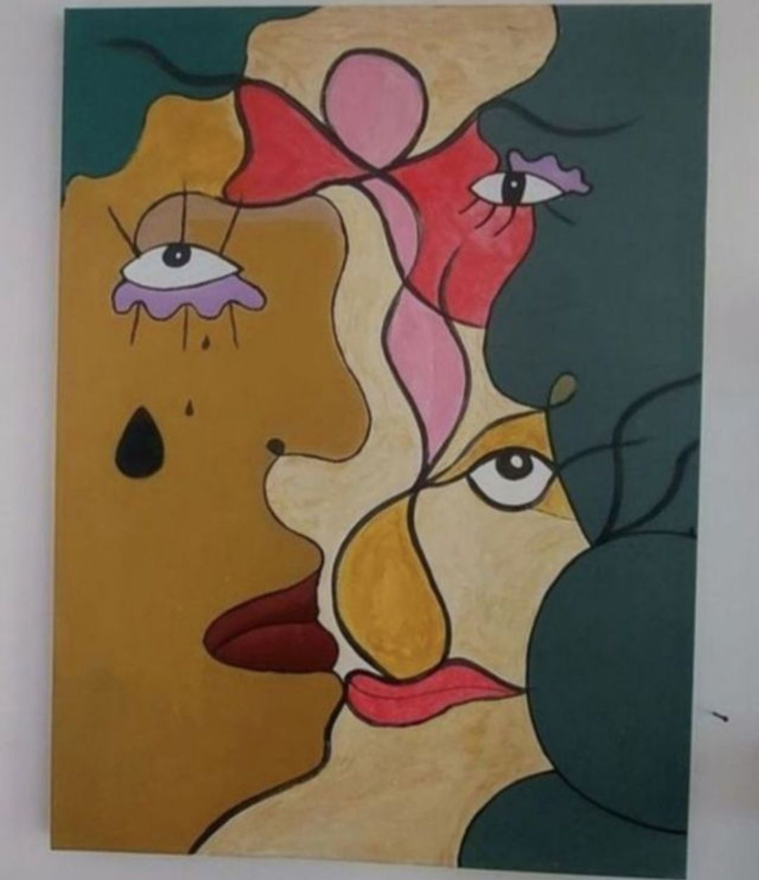 Dipinti: Gemälde " Geteilter Schmerz" handmade 60×80 – Nuovo (secondo la descrizione) da Riehen venduto da Steinbock1970