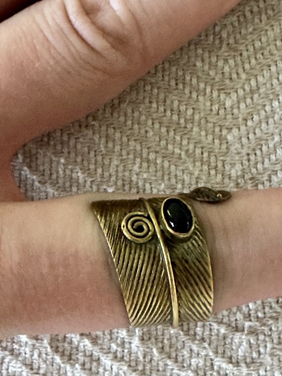 Anelli: Statement Ring, Spiral, Leaf Design, Adjustable Size! – Usato da Zürich venduto da car_68nt 3