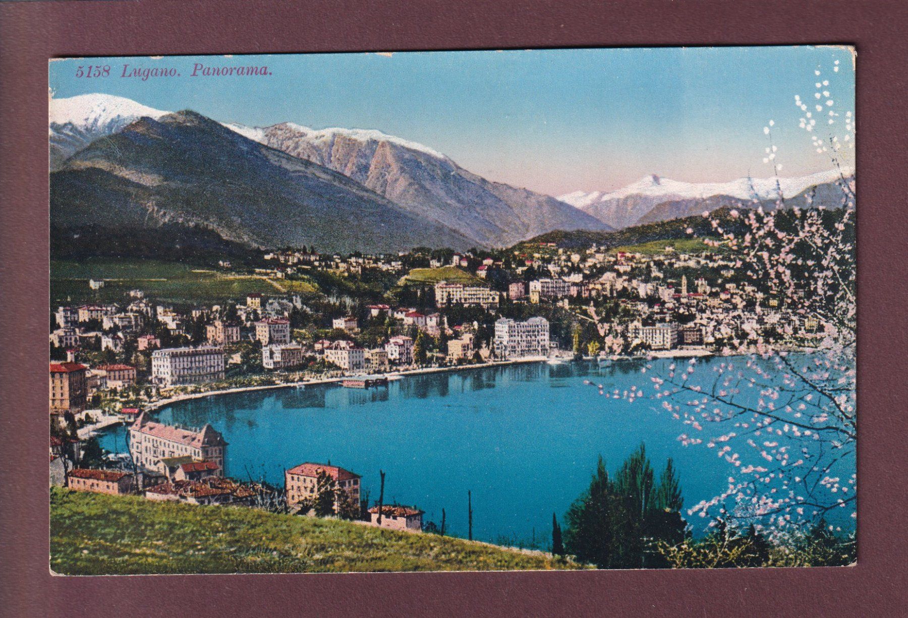 Cartoline postali: LUGANO - Panorama – Usato da Pully venduto da nicecards