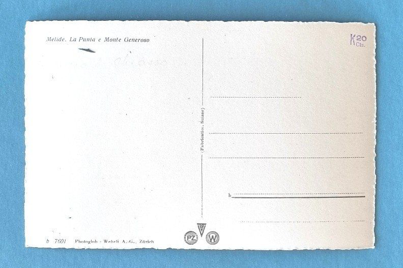 Cartoline postali: Melide - Bahnhof - Stazione - Eisenbahnlinie – Usato da Rothrist venduto da RROENK 1