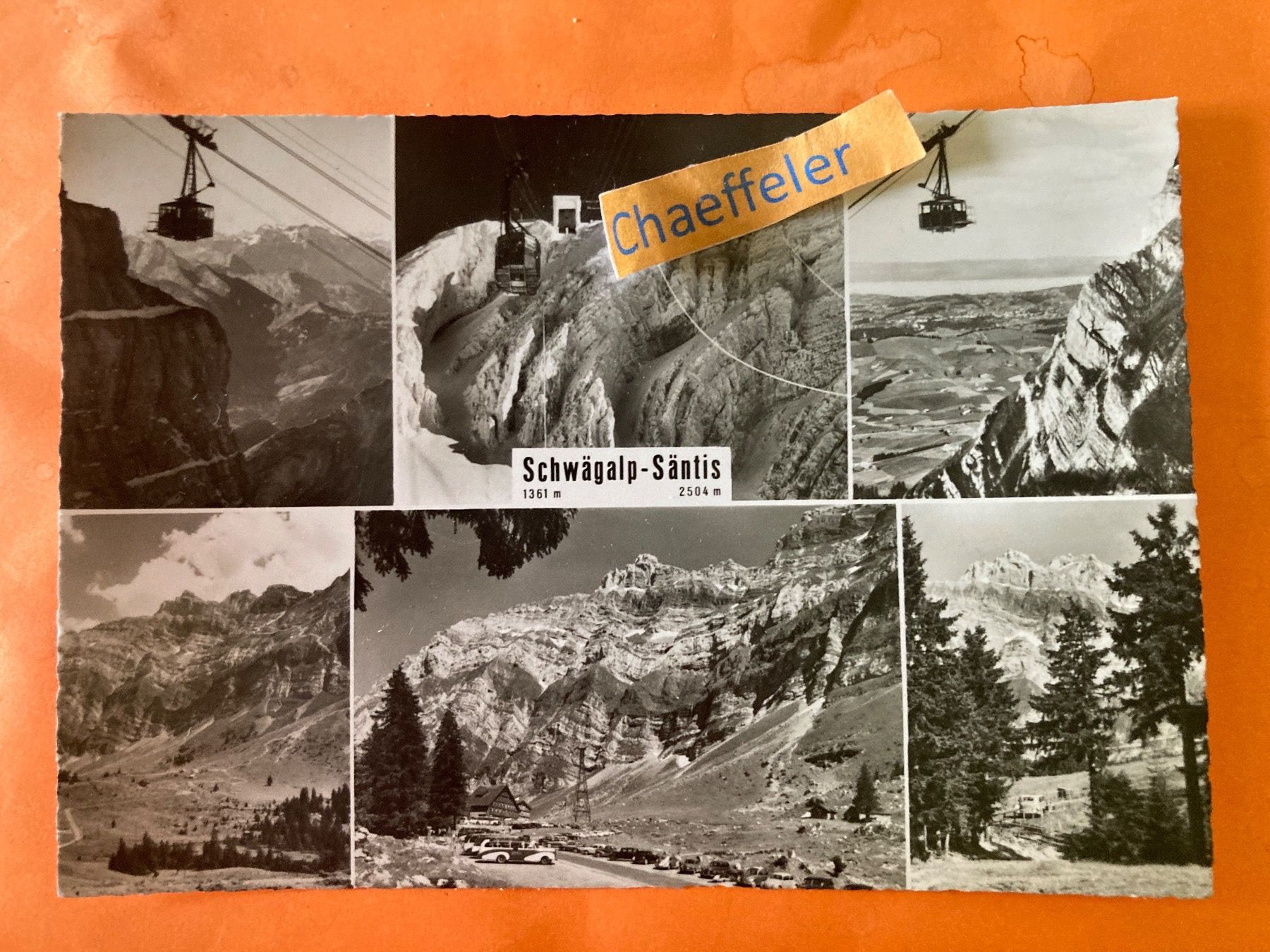Cartoline postali: 1957 Schwägalp - Säntis – Usato da Zürich venduto da Chaeffeler