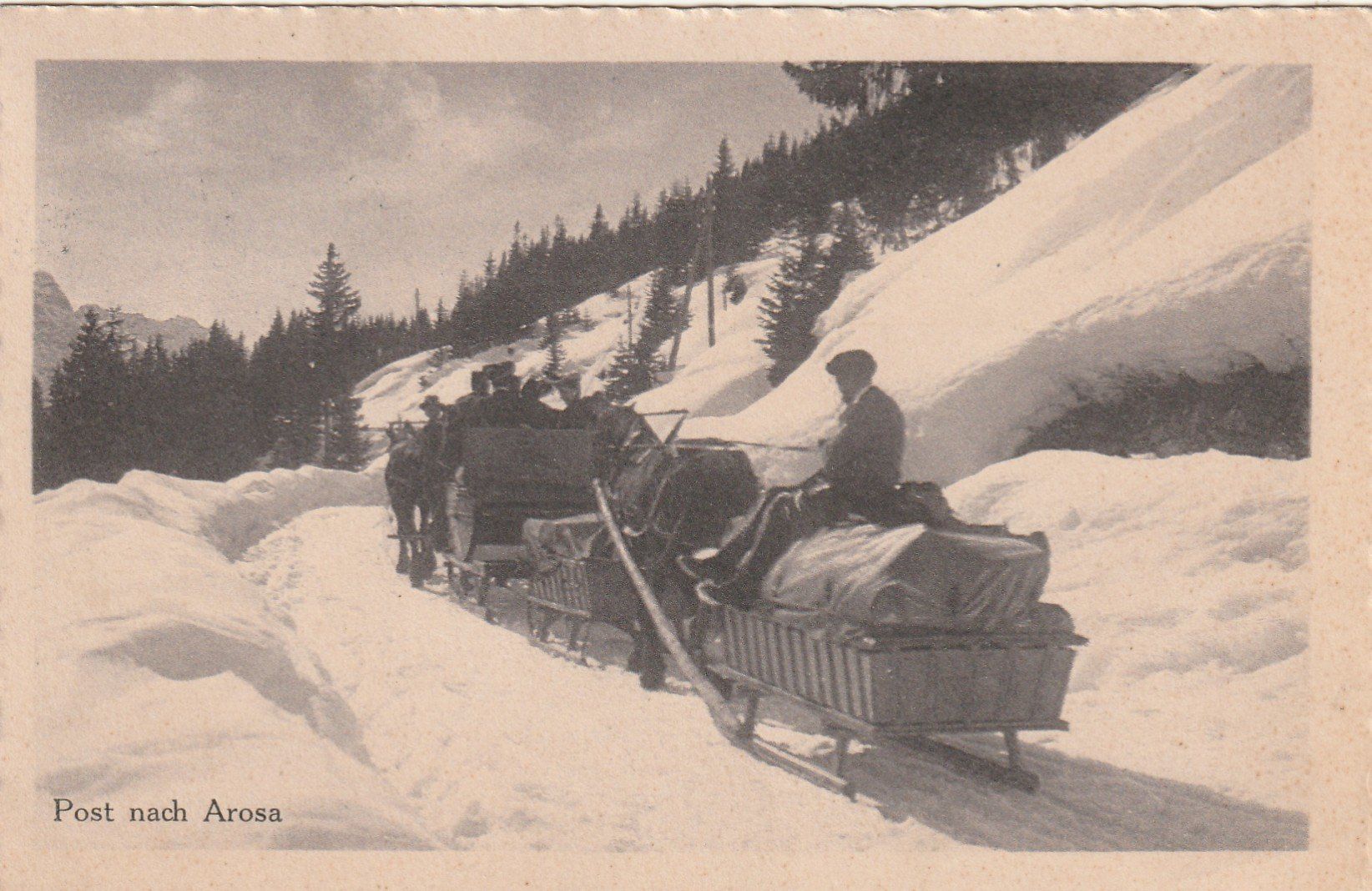 Cartoline postali: Post nach Arosa im Winter – Usato da Rorschacherberg venduto da fratovi2