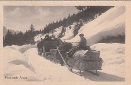 Post nach Arosa im Winter