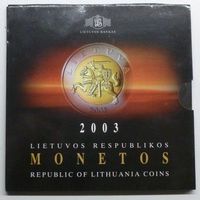 Kursmünzensatz Litauen 2003
