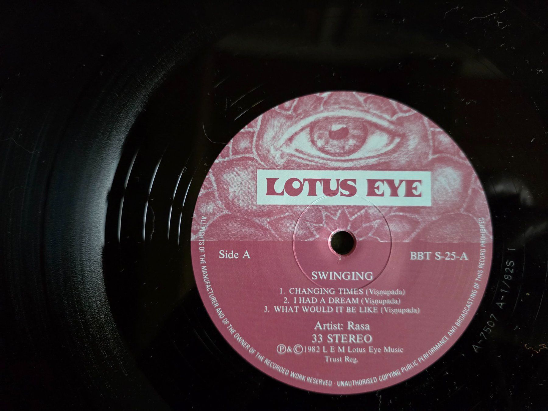 Dischi in vinile: LP : RASA Swinging - Lotus Eye - BBT-S-25 – Usato da Walterswil BE venduto da Lonitti 1