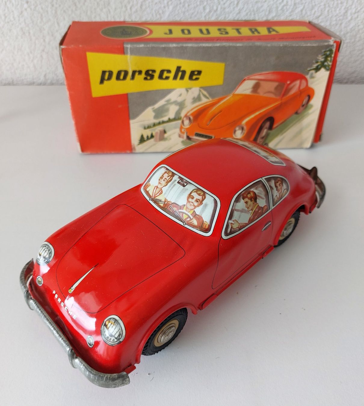 Distler Giocattoli: Joustra Porsche 356 Blechauto mit Box – Usato da Schenkon venduto da TG10