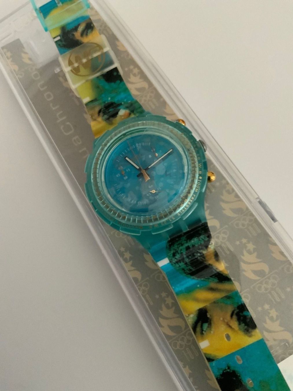 Swatch Orologi: MARK SPITZ Swatch OLYMPIA - ungetragen - VINTAGE – Nuovo e nell'imballaggio originale da Wettswil venduto da rotonda