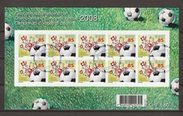 M1275 - Feuillet Euro 2008 Hopp Suisse 1er jour