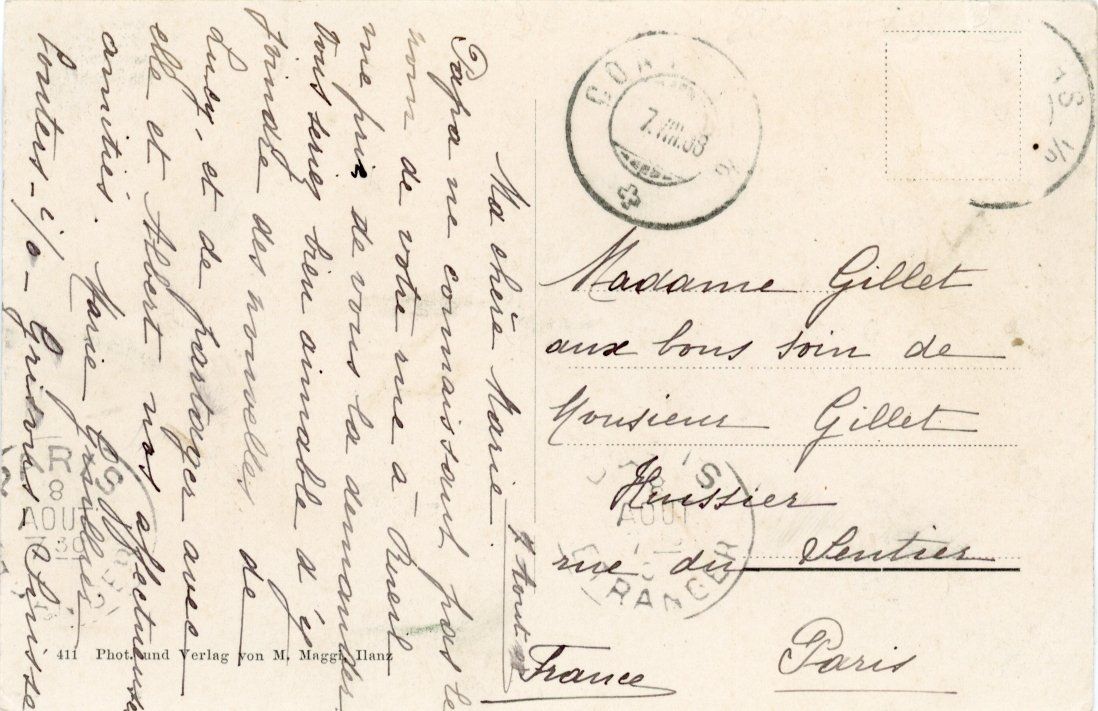 Cartoline postali: Salux   GR   -   GRUSS aus SALUX       um 1908 – Usato da Brig venduto da Valcards54 1