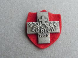 Abzeichen Eidg. Turnfest Sport Zürich ZH 1955 Turnkreuz
