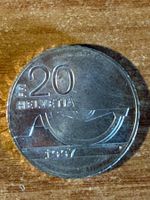 20 Fr. Silbermünze 1997 (150 Jahre Eisenbahn), unzirkuliert
