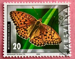 Nr.1062 Grosser Permutterfalter Schmetterlinge GESTEMPELT 