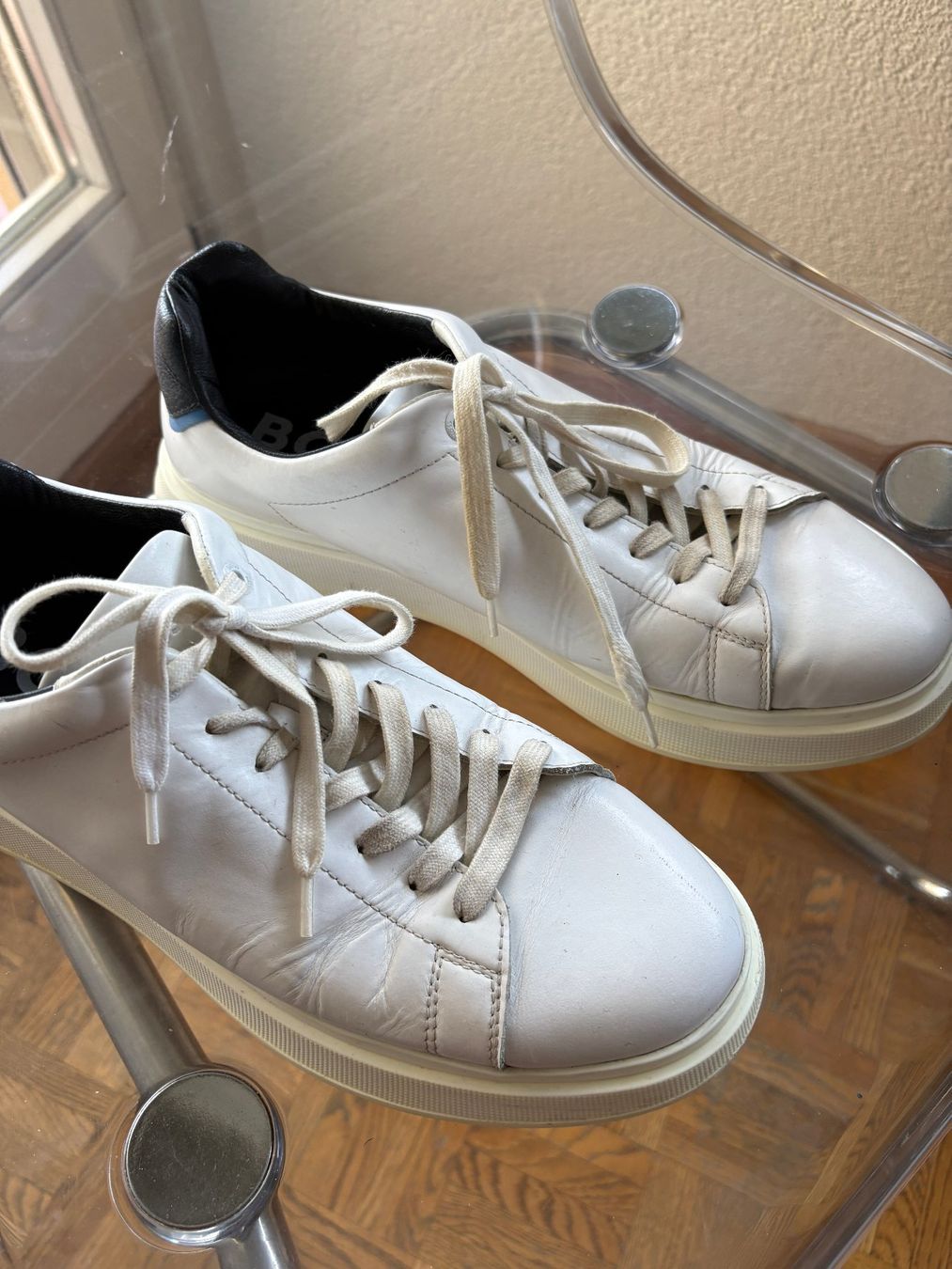 Hugo Boss Scarpe da uomo: Hugo Boss Leder-Sneaker – Gr. 44 – Usato da Gravesano venduto da ric_dime