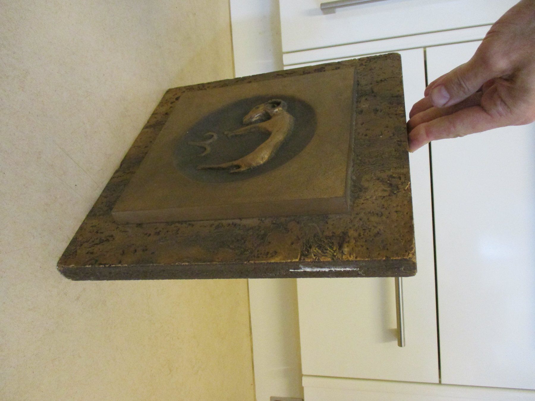 Tableaux: Kunst Bronzeguss-Platte Steinbock FRED AEBERHARD 1975 – D'occasion à Windisch par Autogrammo 3