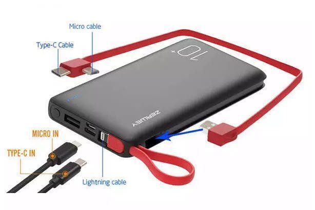 Batterie: Powerbank 10000 mAh – Nuovo e nell'imballaggio originale da Bettlach venduto da RALLO-Shop20 3
