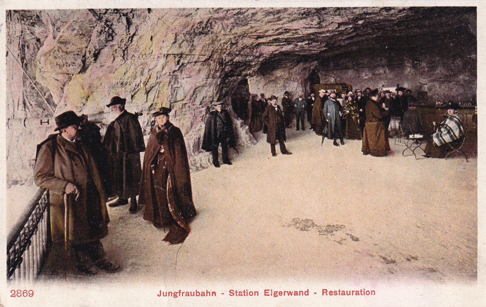 Cartoline postali: Jungfraubahn - Station Eigerwand - Restauration 1905 – Usato da Cormoret venduto da Pascalll2001