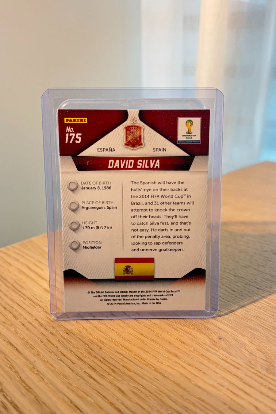 Panini Carte collezionabili: David Silva - Panini Prizm World Cup 2014 – Usato da Au ZH venduto da CardsWithMax 1