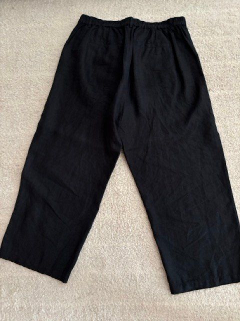 Nile Hosen: NILE Culotte Leinenhose, schwarz, Gr. L – Gebraucht aus Bassersdorf von golden_sun 2