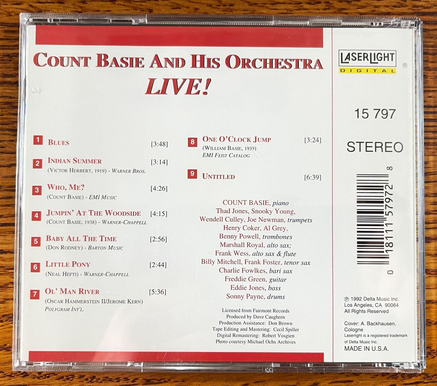 CD: COUNT BASIE AND HIS OECHESTRA LIVE! - CD – Usato da Oftringen venduto da Vucki 1